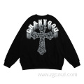 Fashion Men's Retro Alphabet Floral Sweater Autumn